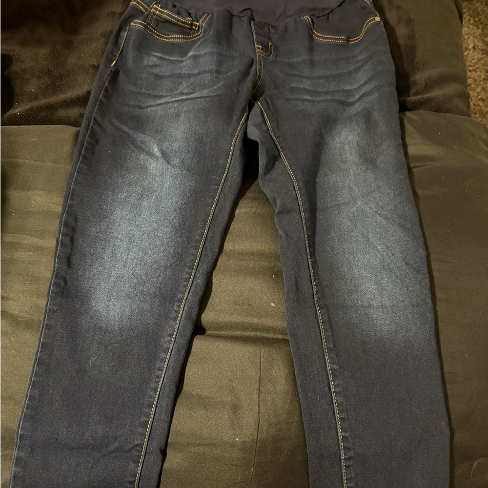 Maternity Dark Blue Denim Jeans